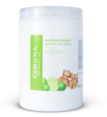 Yamuna Zsíros masszázskrém gyömbér-lime illattal 1020g főképe